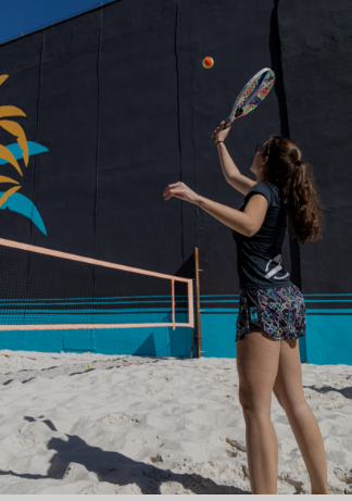 Aula de Beach Tennis na Riplay